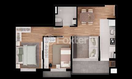 Apartamento com 2 quartos à venda na Rua Frederico Guilherme Ludwig, 240, Centro, Canoas, 66 m2 por R$ 699.123