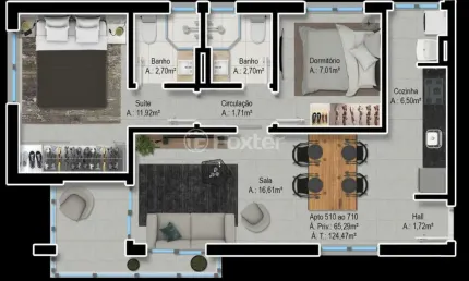 Apartamento com 2 quartos à venda na avenida joão pessoa, 553, centro histórico, porto alegre, 65 m2 por r$ 849.850