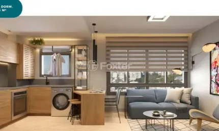 Apartamento com 1 quarto à venda na Rua Ramiro Barcelos, 1679, Bom Fim, Porto Alegre, 35 m2 por R$ 499.000
