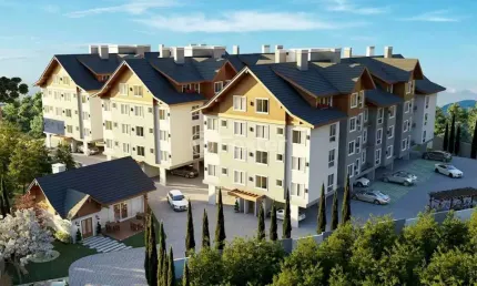 Apartamento com 1 quarto à venda na Avenida Cônego João Marchese, 470, Vila Wortmann, Canela, 47 m2 por R$ 480.000