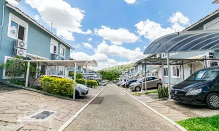 Casa em condomínio fechado com 2 quartos à venda na rua ney da gama ahrends, 219, morro santana, porto alegre, 79 m2 por r$ 260.000