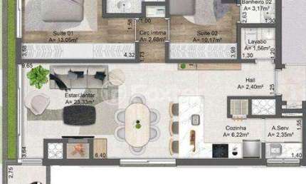 Apartamento com 2 quartos à venda na Rua Comendador Rheingantz, 254, Auxiliadora, Porto Alegre, 96 m2 por R$ 1.350.000