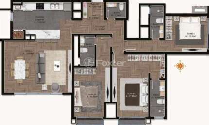 Cobertura com 3 quartos à venda na Rua Emílio Leobet, 113, Dutra, Gramado, 126 m2 por R$ 3.177.861