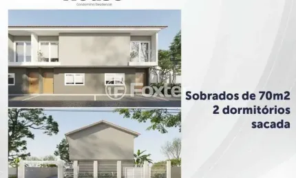 Casa em condomínio fechado com 2 quartos à venda na Rua Sebastião Wolf, 197, Nonoai, Porto Alegre, 70 m2 por R$ 360.900