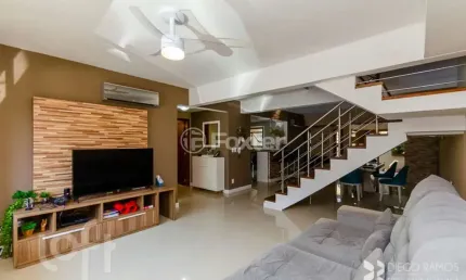 Casa em condomínio fechado com 3 quartos à venda na estrada joão de oliveira remião, 1761, lomba do pinheiro, porto alegre, 248 m2 por r$ 902.000