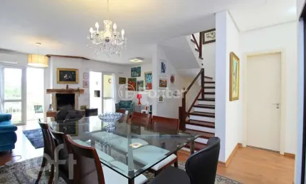 Casa em condomínio fechado com 3 quartos à venda na avenida coronel marcos, 39, pedra redonda, porto alegre, 245 m2 por r$ 790.000