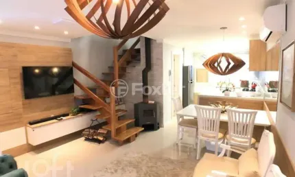 Casa em condomínio fechado com 3 quartos à venda na Rua Leopoldo Prux, 50, Parque das Hortênsias, Canela, 123 m2 por R$ 990.000