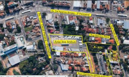 Terreno à venda na Rua Intendente Alfredo Azevedo, 194, Glória, Porto Alegre, 1054 m2 por R$ 935.000
