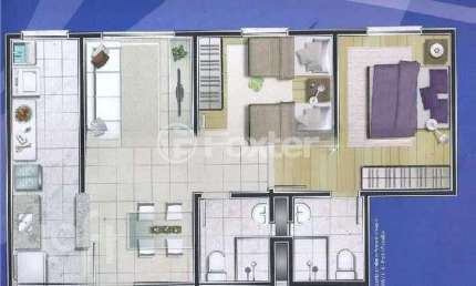 Apartamento com 2 quartos à venda na Rua Coronel Aparício Borges, 910, Glória, Porto Alegre, 46 m2 por R$ 230.000