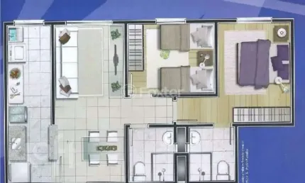 Apartamento com 2 quartos à venda na rua coronel aparício borges, 910, glória, porto alegre, 46 m2 por r$ 230.000