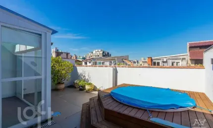 Cobertura com 1 quarto à venda na rua vicente da fontoura, 2412, santana, porto alegre, 102 m2 por r$ 560.000