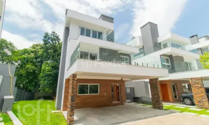 Casa em condomínio fechado com 3 quartos à venda na avenida coronel marcos, 1239, pedra redonda, porto alegre, 300 m2 por r$ 3.550.000