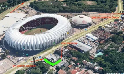 Terreno à venda na avenida padre cacique, 1000, praia de belas, porto alegre, 984 m2 por r$ 3.343.000