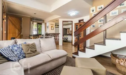 Casa em condomínio fechado com 2 quartos à venda na rua coronel joão pinto, 185, teresópolis, porto alegre, 110 m2 por r$ 555.000