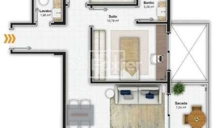 Apartamento com 2 quartos à venda na Rodovia Admar Gonzaga, 1669, Itacorubi, Florianópolis, 76 m2 por R$ 1.003.000