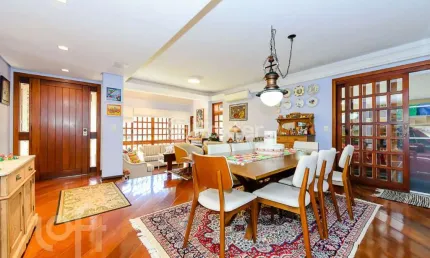 Casa em condomínio fechado com 4 quartos à venda na rua manoel leão, 95, pedra redonda, porto alegre, 319 m2 por r$ 1.300.000