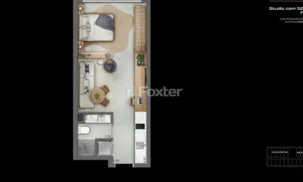 Kitnet / Stúdio à venda na Avenida da Azenha, 123, Azenha, Porto Alegre, 32 m2 por R$ 427.500