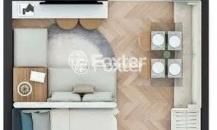 Kitnet / stúdio à venda na rua casemiro de abreu, 576, bela vista, porto alegre, 24 m2 por r$ 430.000