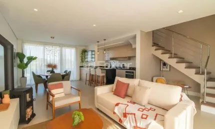Casa em condomínio fechado com 3 quartos à venda na Rua Otávio Schemes, 2200, Santa Cruz, Gravataí, 146 m2 por R$ 949.600