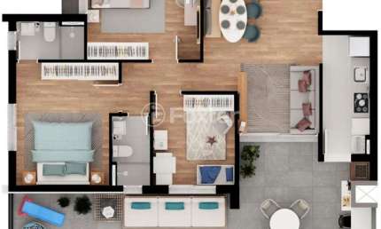 Apartamento com 3 quartos à venda na Rua Frederico Guilherme Ludwig, 240, Centro, Canoas, 98 m2 por R$ 1.091.002