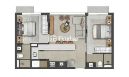 Apartamento com 2 quartos à venda na Rua José do Patrocínio, 527, Cidade Baixa, Porto Alegre, 60 m2 por R$ 1.030.000