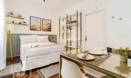 Kitnet / stúdio à venda na rua josé do patrocínio, 373, cidade baixa, porto alegre, 20 m2 por r$ 199.000