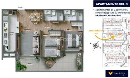 Apartamento com 2 quartos à venda na Avenida Primeiro de Maio, 1700, Várzea Grande, Gramado, 80 m2 por R$ 721.650