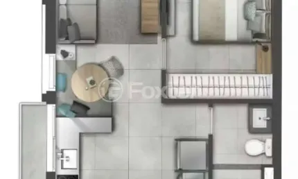 Apartamento com 1 quarto à venda na Rua Anita Garibaldi, 1325, Boa Vista, Porto Alegre, 35 m2 por R$ 580.000