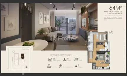 Apartamento com 3 quartos à venda na Rua Ferreira Viana, 627, Petrópolis, Porto Alegre, 79 m2 por R$ 1.080.000
