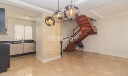 Casa em condomínio fechado com 3 quartos à venda na avenida joão ferreira jardim, 140, parque santa fé, porto alegre, 75 m2 por r$ 430.000