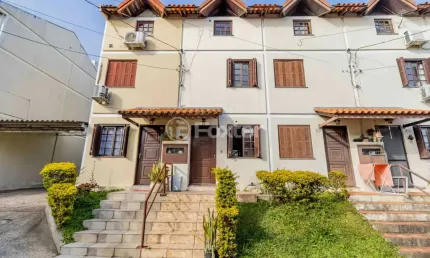 Casa em condomínio fechado com 3 quartos à venda na avenida monte cristo, 100, vila nova, porto alegre, 101 m2 por r$ 260.000