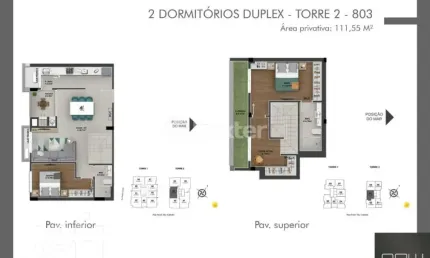 Apartamento com 2 quartos à venda na Rua Araci Vaz Callado, 1514, Canto, Florianópolis, 111 m2 por R$ 1.366.004