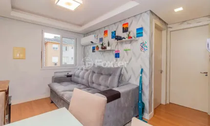 Apartamento com 2 quartos à venda na rua napoleão jacques da rosa, 133, restinga, porto alegre, 47 m2 por r$ 199.000