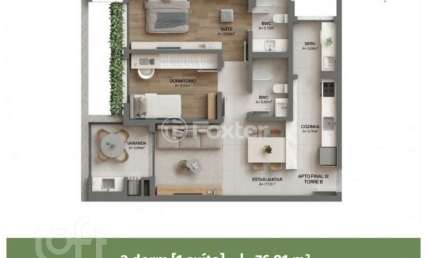 Apartamento com 2 quartos à venda na Estrada Haroldo Soares Glavan, 1, Cacupé, Florianópolis, 76 m2 por R$ 1.350.000