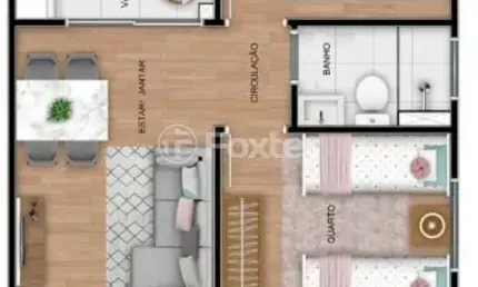 Apartamento com 2 quartos à venda na Avenida Ernesto Neugebauer, 820, Humaitá, Porto Alegre, 43 m2 por R$ 234.000
