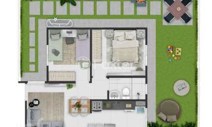 Apartamento com 2 quartos à venda na Rua Sergio Stimamilio, 155, Hípica, Porto Alegre, 42 m2 por R$ 260.000
