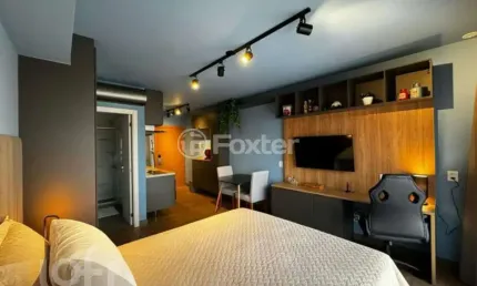 Apartamento com 1 quarto à venda na rua curvelo, 100, petrópolis, porto alegre, 28 m2 por r$ 640.000