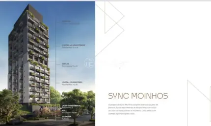 Apartamento com 1 quarto à venda na rua marquês do pombal, 265, moinhos de vento, porto alegre, 55 m2 por r$ 1.123.402
