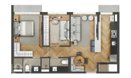 Apartamento com 2 quartos à venda na Rua José do Patrocínio, 527, Cidade Baixa, Porto Alegre, 60 m2 por R$ 776.634