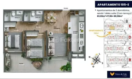 Apartamento com 2 quartos à venda na Avenida Primeiro de Maio, 1700, Várzea Grande, Gramado, 80 m2 por R$ 849.000