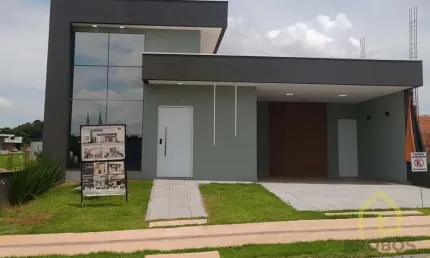 BELÍSSIMA CASA TÉRREA COM 3 QUARTOS, NO CONDOMÍNIO LONDON PARK EM INDAIATUBA.