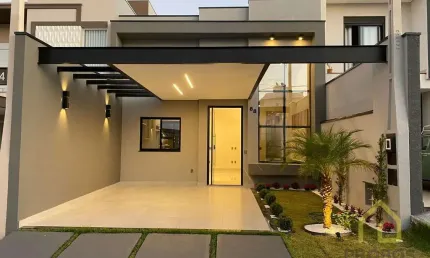 Casa em condomínio fechado com 3 quartos à venda na Avenida Dois, Jardins do Império, Indaiatuba, 125 m2 por R$ 1.275.000