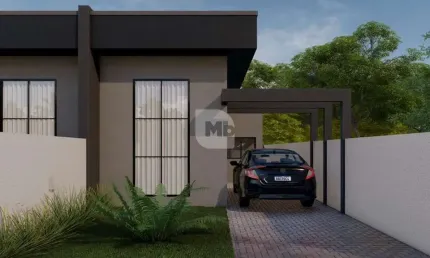 Casa com 3 quartos à venda na rua jean becue, 855, costeira, araucária por r$ 530.000