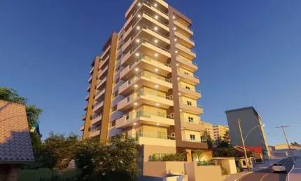 Apartamento novo de alto padrão com 2 suítes + lavabo localizado em Barreiros - São José/SC