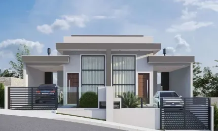 Sobrado de alto padrão com 2 quartos sendo 1 suíte e área gourmet em potecas - são josé/sc