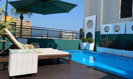 Cobertura Duplex com piscina de 3 quartos, sendo 01 suíte no Centro de Florianópolis/SC