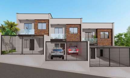 Sobrado com 3 quartos  à venda, 86.00 m2 por R$498000.00  - Jardim Carvalho - Ponta Grossa/PR