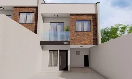 Sobrado com 3 quartos  à venda, 86.00 m2 por R$498000.00  - Jardim Carvalho - Ponta Grossa/PR