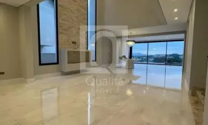 Casa nova à vendo no Alphaville com piscina de borda infinita e área gourmet | Residencial 9