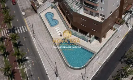 VISTA MAR PRÉDIO FRENTE MAR 2 Dorm,  R$332 Mil De Entrada,sacada gourmet ,lazer